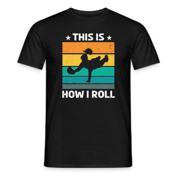 Baseball Baseball Bat Catch Ball - T-shirt homme - noir - Devant - AI Model Male 178 light (178cm)