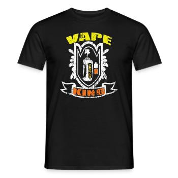 e-cigarettes e-shisha smoking vaping - Men's T-Shirt - black - Front - AI Model Male 178 light (178cm)