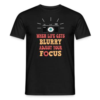 Photographe Photographie Appareil photo Photos - T-shirt homme - noir - Devant - AI Model Male 178 light (178cm)