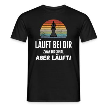 Schach Geschenk Schachspieler Meme Trend - Männer T-Shirt - Schwarz - Vorne - AI Model Male 178 light (178cm)