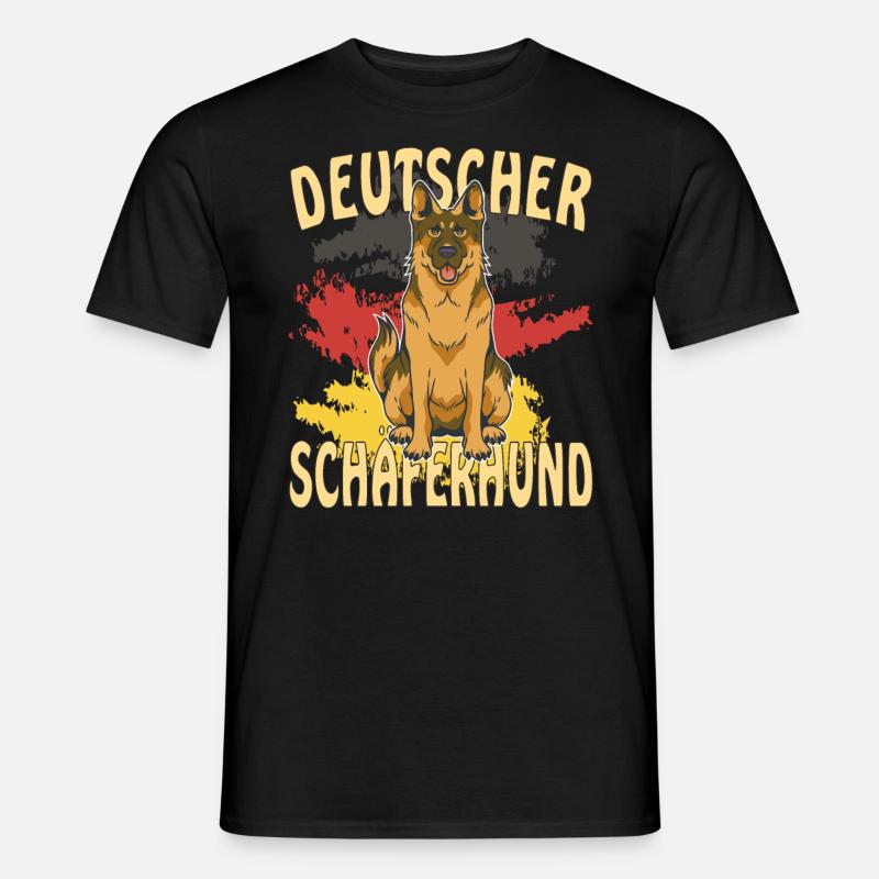DEUTSCHER SCHÄFERHUND - Männer T-Shirt - Schwarz