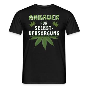 ANBAUER FÜR SELBSTVERSORGUNG - Männer T-Shirt - Schwarz - Vorne - AI Model Male 178 light (178cm)