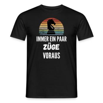 Springer Strategie Schach Geschenk Schachspieler - Männer T-Shirt - Schwarz - Vorne - AI Model Male 178 light (178cm)