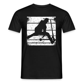 Stuntscooter Stunt Scooter Kick Tretroller Skater - Männer T-Shirt - Schwarz - Vorne - AI Model Male 178 light (178cm)