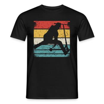 Stunt Scooter Enfants Stuntscooter Rétro Vintage - T-shirt homme - noir - Devant - AI Model Male 178 light (178cm)