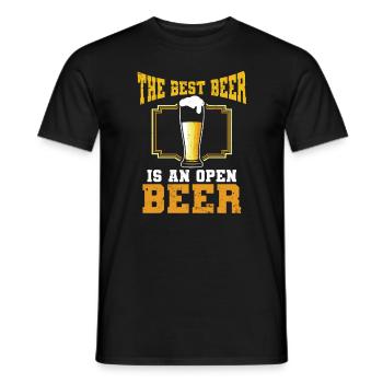 Beer Beer Drinker Party Pub Alcohol - Men's T-Shirt - black - Front - AI Model Male 178 light (178cm)