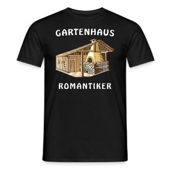 GARTENHAUS ROMANTIKER - Männer T-Shirt - Schwarz - Vorne - AI Model Male 178 light (178cm)