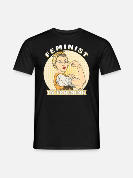 FEMINIST UNDER UDDANNELSE - Mænd T-shirt - sort