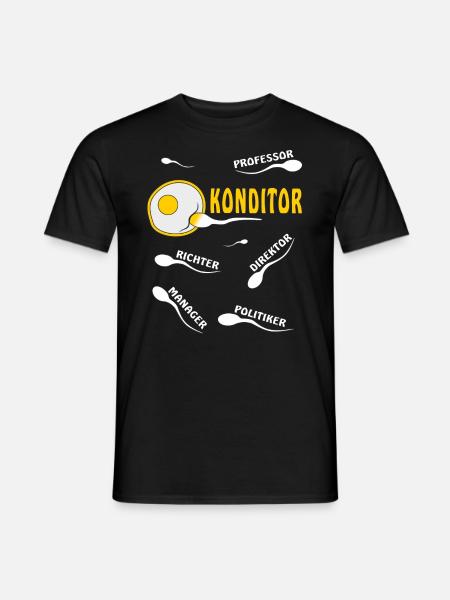 KONDITOR - Männer T-Shirt - Schwarz
