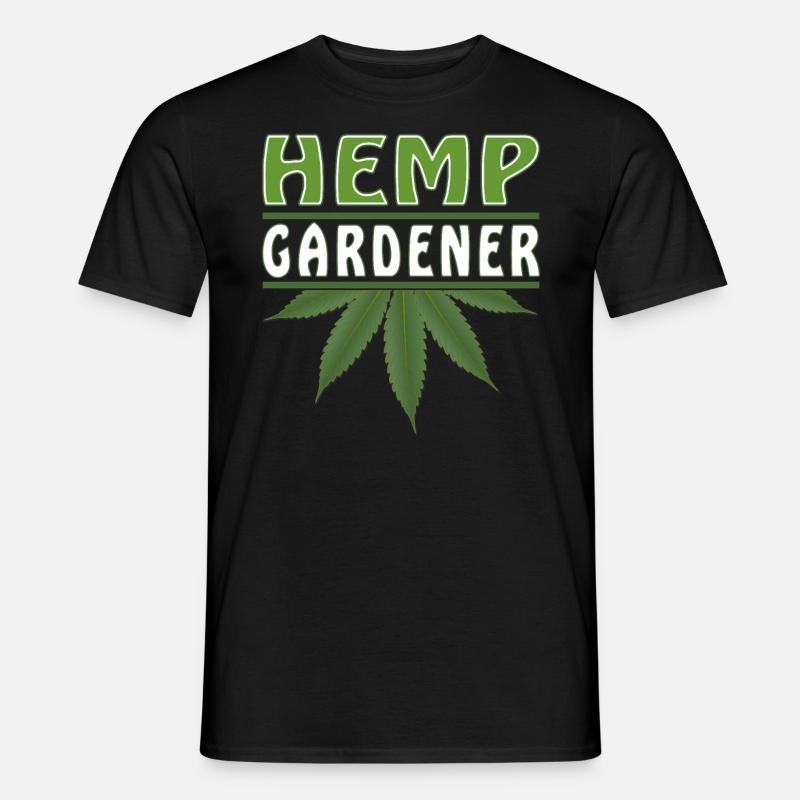 HEMP GARDENER - Männer T-Shirt - Schwarz