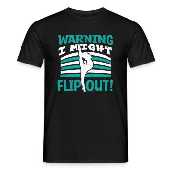 Gymnastik Turnen Barren Trampolin Ringe Turner - Männer T-Shirt - Schwarz - Vorne - AI Model Male 178 light (178cm)