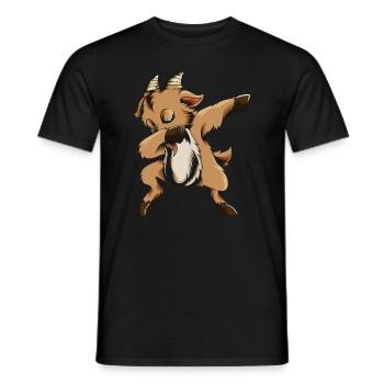 Goat Fan Goat Horns Kids Goat Outfit - Men's T-Shirt - black - Front - AI Model Male 178 light (178cm)