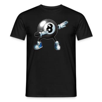 La boule de billard fait des fans de dabbing enfants adultes - T-shirt homme - noir - Devant - AI Model Male 178 light (178cm)