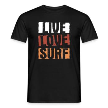 Surfen Wellenreiten Für Surfing - Männer T-Shirt - Schwarz - Vorne - AI Model Male 178 light (178cm)