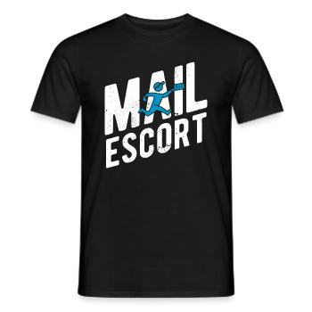 Briefträger Und Paket-Zusteller Für Postboten - Männer T-Shirt - Schwarz - Vorne - AI Model Male 178 light (178cm)