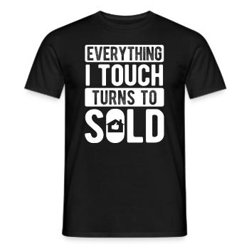 Immobilien-Händler Für Immobilien-Makler - Männer T-Shirt - Schwarz - Vorne - AI Model Male 178 light (178cm)