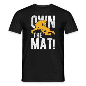 Grappling Martial Arts Wrestling - Männer T-Shirt - Schwarz - Vorne - AI Model Male 178 light (178cm)
