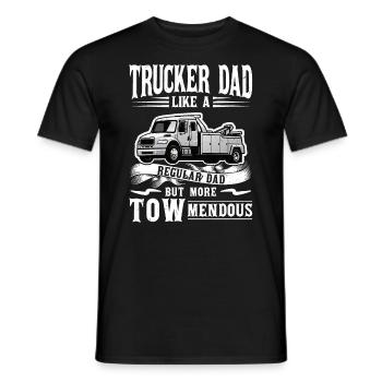 Trucker Dad - Wie Ein Normaler Vater - Männer T-Shirt - Schwarz - Vorne - AI Model Male 178 light (178cm)