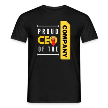 stolzer CEO meines Unternehmens - Männer T-Shirt - Schwarz - Vorne - AI Model Male 178 light (178cm)