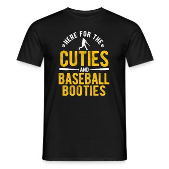 Baseball - Männer T-Shirt - Schwarz - Vorne - AI Model Male 178 light (178cm)