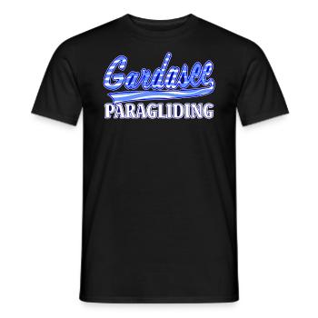 GARDASEE PARAGLIDING - Männer T-Shirt - Schwarz - Vorne - AI Model Male 178 light (178cm)