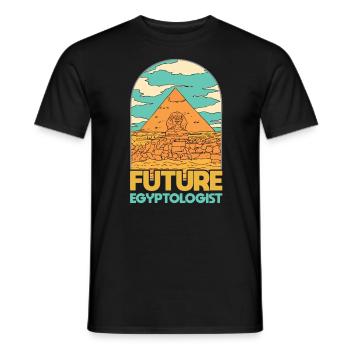 Zukünftiger Ägyptologe - Männer T-Shirt - Schwarz - Vorne - AI Model Male 178 light (178cm)