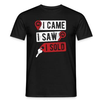 Immobilien-Händler Für Immobilien-Makler - Männer T-Shirt - Schwarz - Vorne - AI Model Male 178 light (178cm)