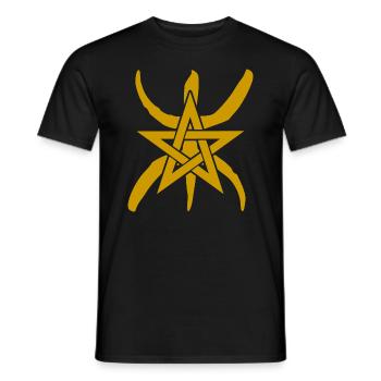 Maroc Amazigh Berbère - T-shirt homme - noir - Devant - AI Model Male 178 light (178cm)