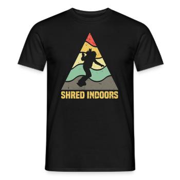 Ski Sking Snowboard Sports d’hiver Skieurs - T-shirt homme - noir - Devant - AI Model Male 178 light (178cm)