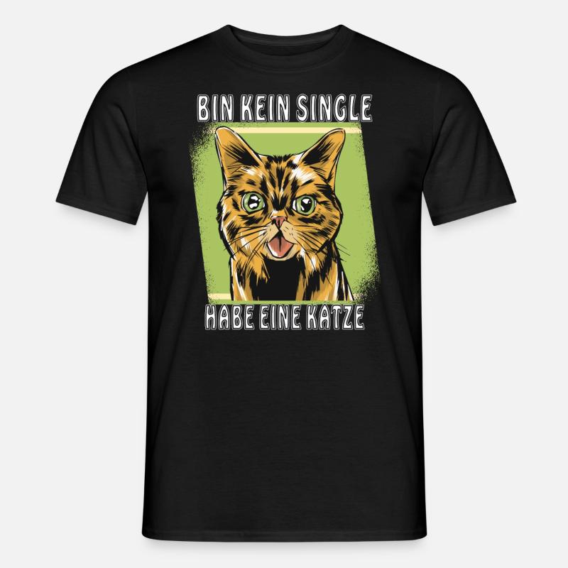 HABE EINE KATZE - Männer T-Shirt - Schwarz