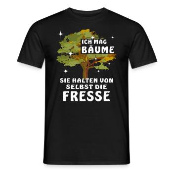 ICH MAG BÄUME - Männer T-Shirt - Schwarz - Vorne - AI Model Male 178 light (178cm)