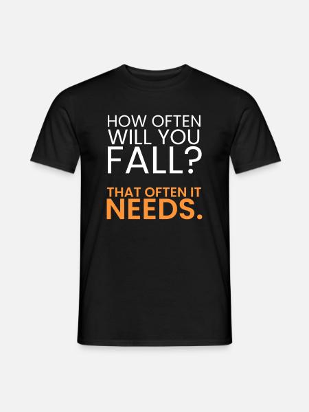 How often should you fail? - Men's T-Shirt - black