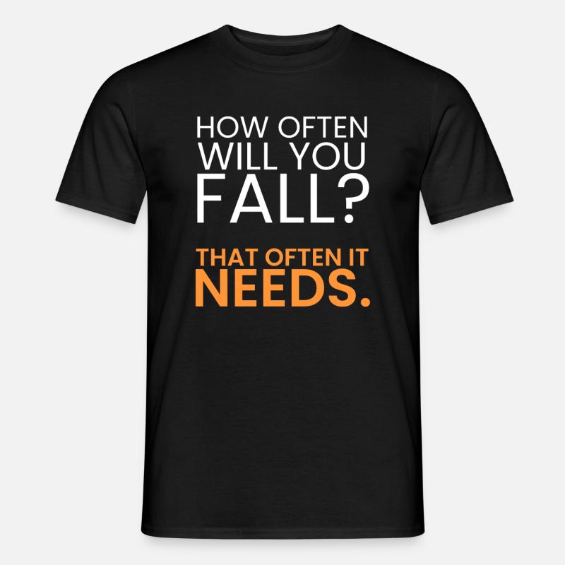 How often should you fail? - Men's T-Shirt - black