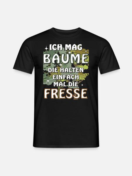 ICH MAG BÄUME - Männer T-Shirt - Schwarz