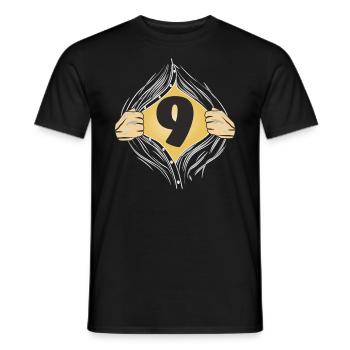 9 PUT ON SHIRT - Men's T-Shirt - black - Front - AI Model Male 178 light (178cm)