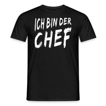 ICH BIN DER CHEF - Männer T-Shirt - Schwarz - Vorne - AI Model Male 178 light (178cm)