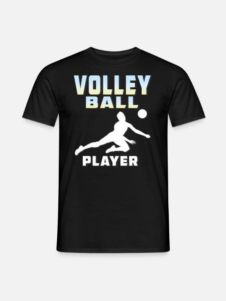 VOLLEYBALL PLAYER - Männer T-Shirt - Schwarz
