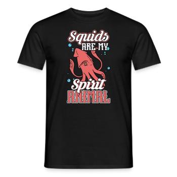 Squid are my soul animal - Men's T-Shirt - black - Front - AI Model Male 178 light (178cm)