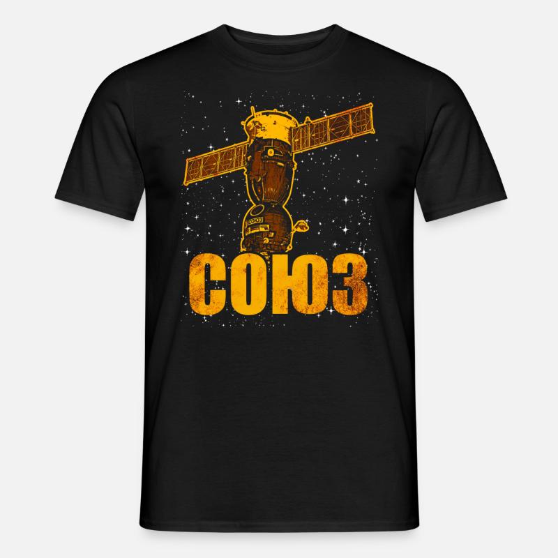 Soviet Soyuz spacecraft - Men's T-shirt - black