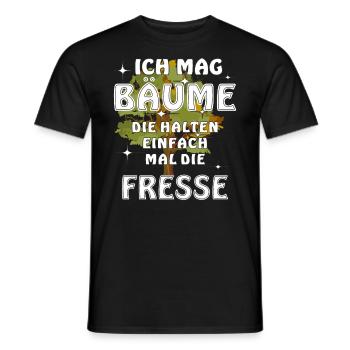 ICH MAG BÄUME - Männer T-Shirt - Schwarz - Vorne - AI Model Male 178 light (178cm)