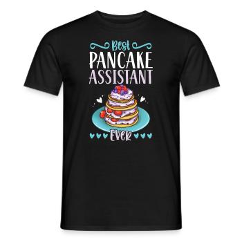 Meilleur assistant de crêpes de tous les temps - T-shirt homme - noir - Devant - AI Model Male 178 light (178cm)