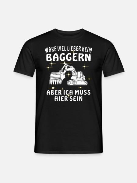 BAGGERN - Männer T-Shirt - Schwarz