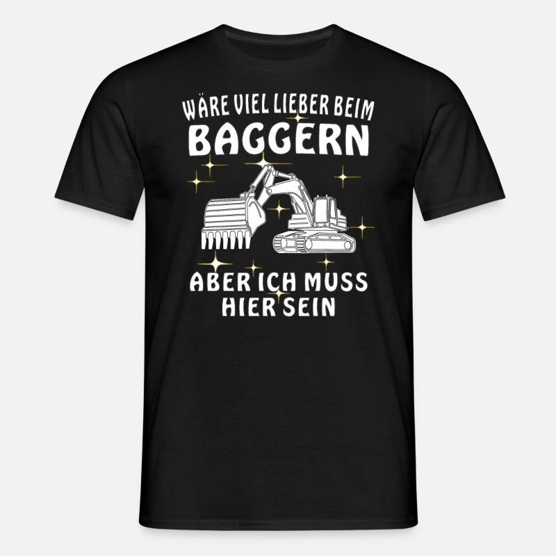 BAGGERN - Männer T-Shirt - Schwarz