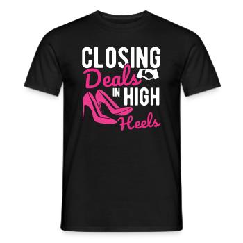 Immobilien-Händler Für Immobilien-Makler - Männer T-Shirt - Schwarz - Vorne - AI Model Male 178 light (178cm)