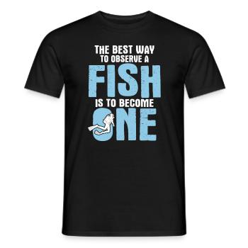 Apnoetaucher Freitaucher Taucher - Männer T-Shirt - Schwarz - Vorne - AI Model Male 178 light (178cm)