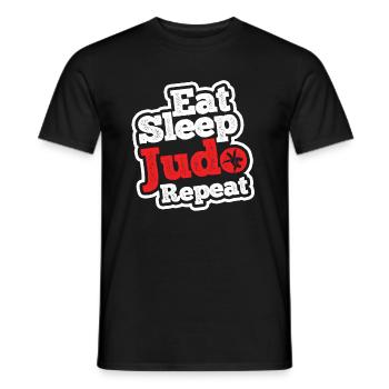 Japanischer Kampfsport Judo - Männer T-Shirt - Schwarz - Vorne - AI Model Male 178 light (178cm)