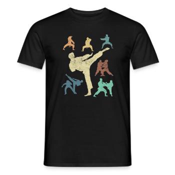Koreanischer Kampfsport Taekwondo - Männer T-Shirt - Schwarz - Vorne - AI Model Male 178 light (178cm)