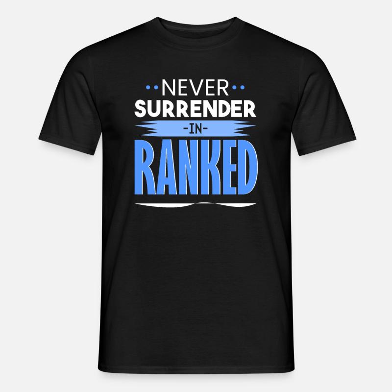 Niemals SURRENDER - Männer T-Shirt - Schwarz