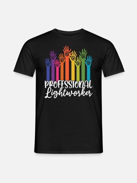 Professional Lightworker - Reiki - Men's T-Shirt - black