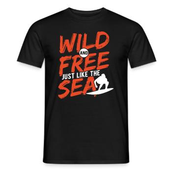Surfen Wellenreiten Für Surfing - Männer T-Shirt - Schwarz - Vorne - AI Model Male 178 light (178cm)